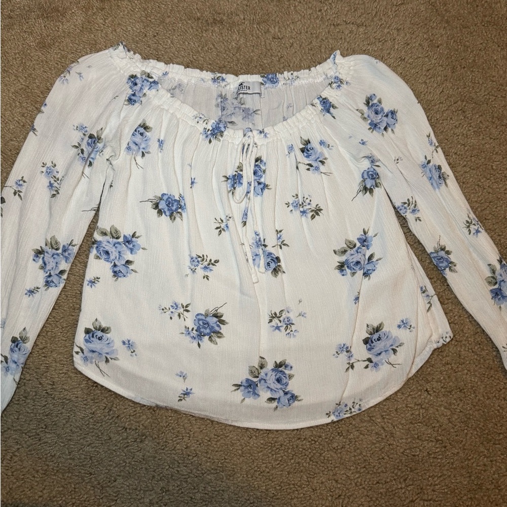 Hollister Floral Off-Shoulder Blouse